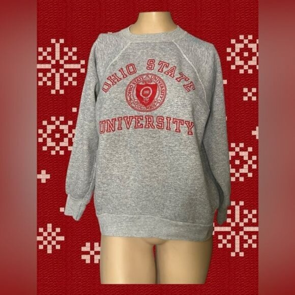 Ohio State University Gray Crewneck Sweatshirt - Picture 1 of 8